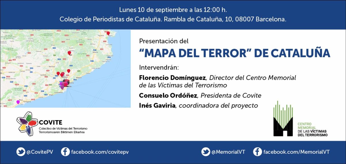 Presentación del «Mapa del terror» de Cataluña